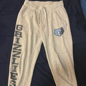 NBA Grizzlies Medium Jogger Sweatpants w/pockets